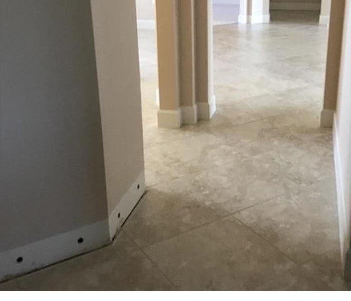 dry tile flooring