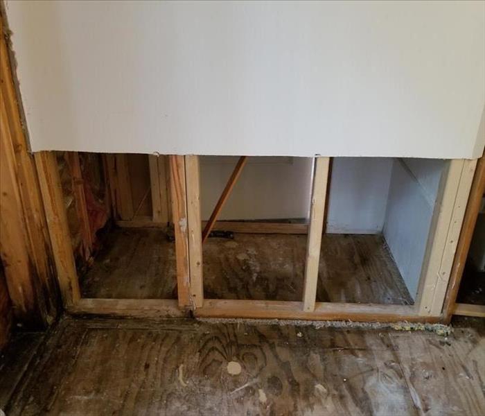 drywall removal from a water damage 